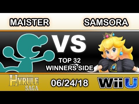 Hyrule Saga - KJS | Maister (Game & Watch) Vs Samsora (Peach) Top 32 Winners - Smash 4