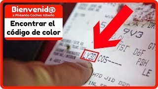 Código de color del coche