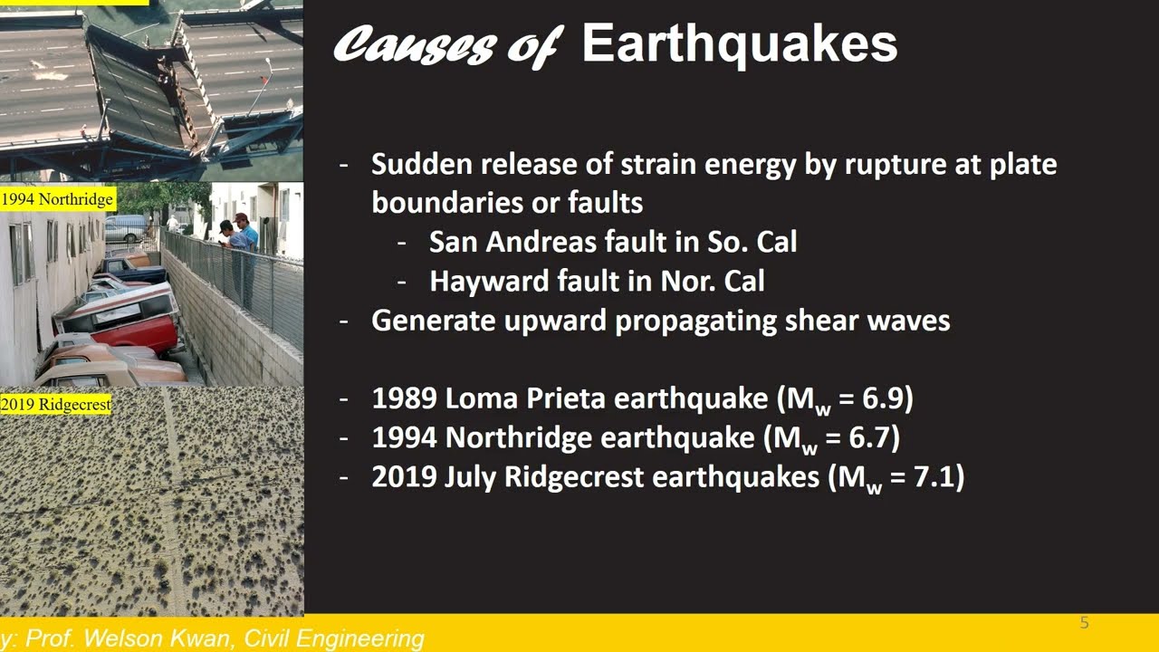 CE 5700 - Introduction to Geotechnical Earthquake Engineering + Seismicity