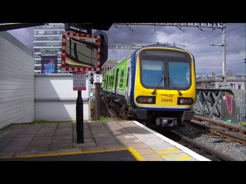 Irish Rail DMU number 29419 - Tara Street, Northbound