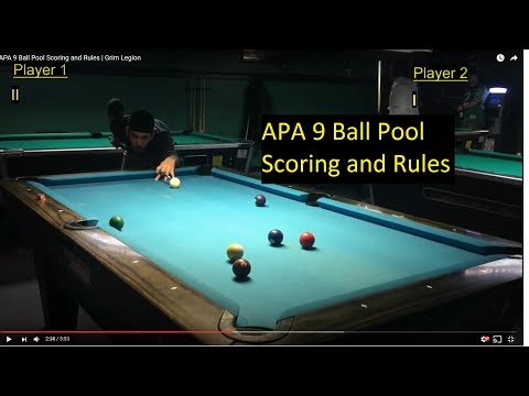 APA 9 Ball Pool Scoring and Rules | Grim Legion