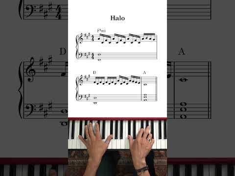 Keyboard Riff Shorts: "Halo" by Beyonce #poppiano