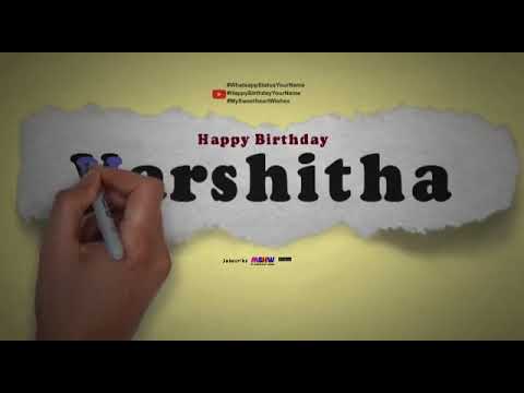 Happy Birthday Varshita
