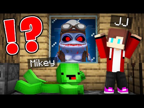 JJ and Mikey Escapes from CRAZY FROG.EXE in Minecraft Challenge - Maizen