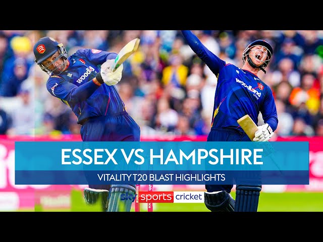 Essex KNOCK OUT reigning champions | Essex vs Hampshire | Vitality T20 Highlights