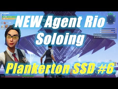 NEW Field Agent Rio Soloing Plankerton SSD #6 with Dragon Breath Pistol, Fortnite Save the World