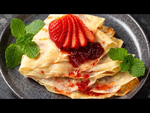 Amazing thin pancakes, crepes at home