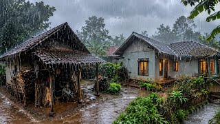 Download lagu Hujan Deras Mengguyur Kampung Seharian‼️🌧️ Suasananya Adem Banget, Syahdu & Bikin Susah Move On 🍃 mp3