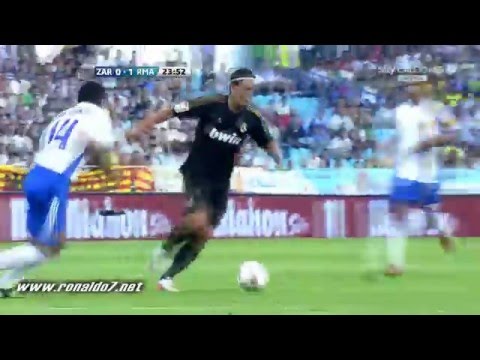 Cristiano Ronaldo 1st goal in Real Zaragoza vs Real Madrid (28-08-2011)