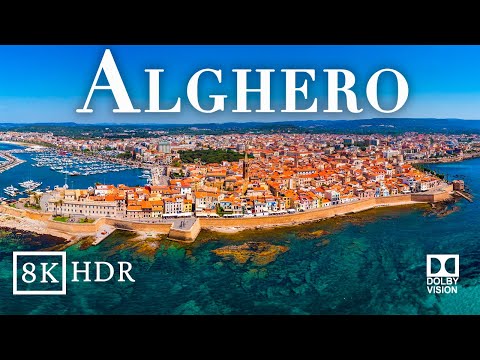 Alghero Sardinia Italy 🇮🇹 in 8K ULTRA HD HDR 60fps: The Most Tourist City in Sardinia