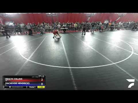 127 Lbs Champ. Round 1 - Dealya Collins, WI Vs Mackensie Hendricks, IL Cc64