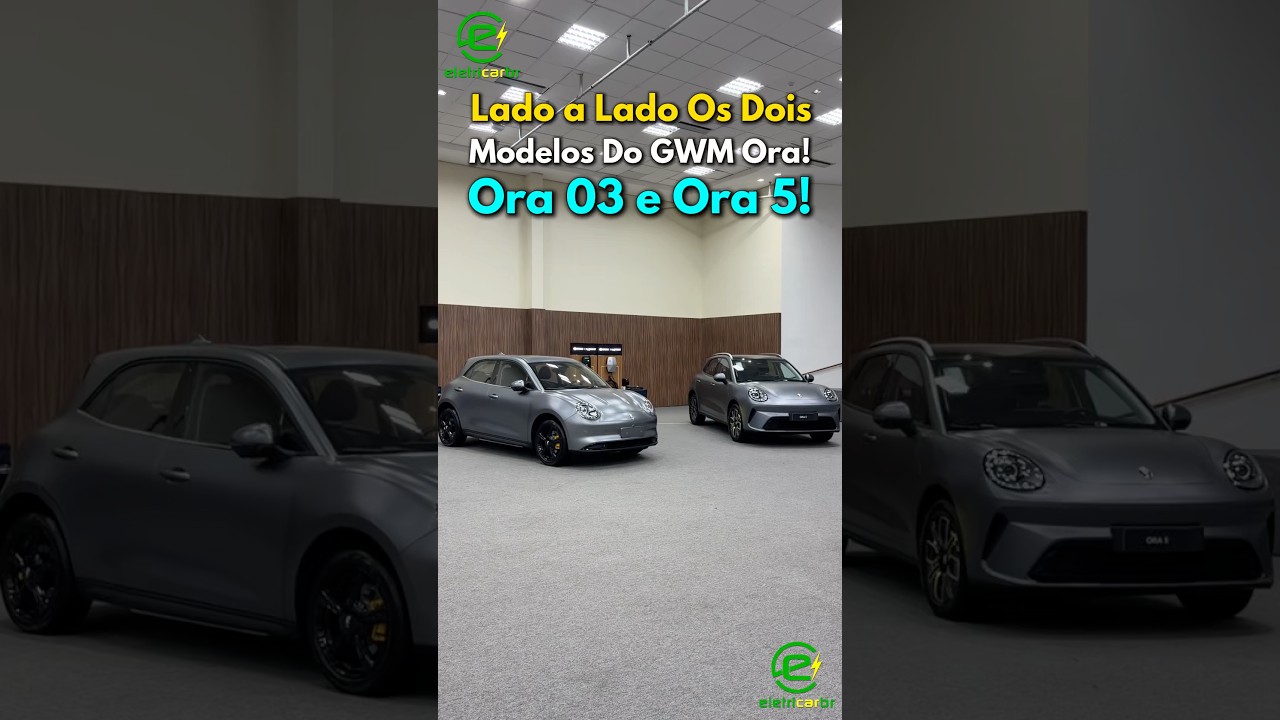 Lado a Lado com os Dois GWM ORA: 03 e 5: Hatch X SUV?
