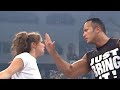 Lita Vs Stephanie McMahon W HHH Kurt Angle The Rock As Special Guest Referee RAW IS WAR