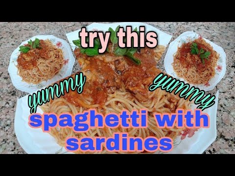 making spaghetti with sardines/pasta recipes/#simplerecipe# / #pinoyfood# || Jho channel