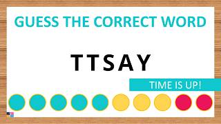 [Scrambled Word Game] Can You Unscramble These Words 5 Letters