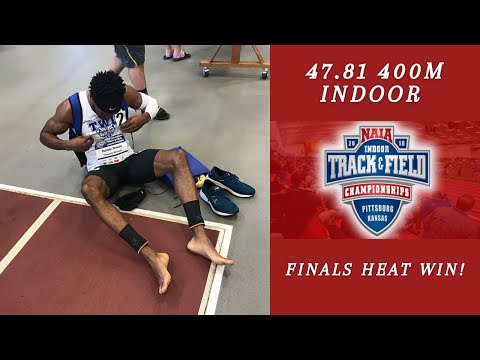 Winning My 400m Finals Heat At NAIA Indoor Nationals! 47.81!