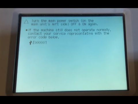 Canon IR2520 / IR2525 / IR2530 / IR2545 fix error code E000001 , E000002 اصلاح عطل لآلة تصوير كانون