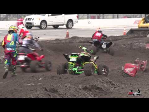 Drake Koelling atv crash at the 2017 ATVSX in Daytona