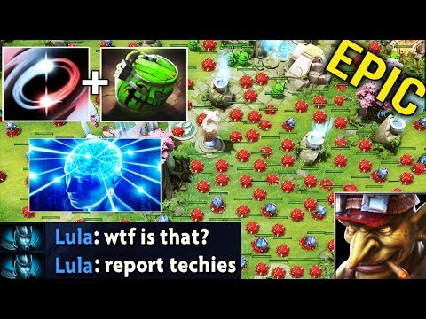 2000 IQ SWAP COMBO Full Bomb Imba Techies 2 Hours Defense Enemy Can't Push 7.23 Epic Dota 2