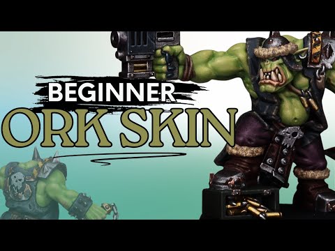 How to Paint BEGINNER Friendly Ork Skin - Warhammer Tutorial