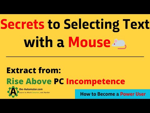 😲Amazing Secrets for Selecting Text with a Mouse🖱️: Course Extract