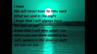 St Lucia - All Eyes On You (Lyrics On Screen)