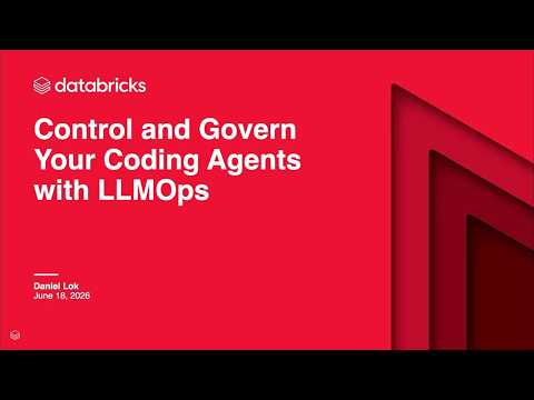Watch: Control and Governing Your Coding Agents with LLMOps