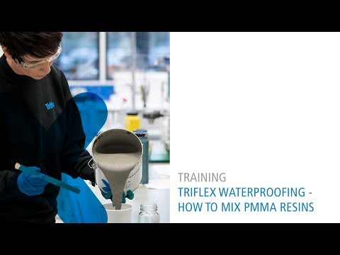 Triflex Waterproofing - How to mix PMMA resins