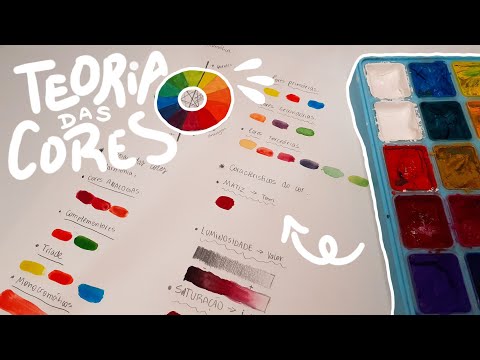 COMO MISTURAR CORES E ENTENDER O CÍRCULO CROMÁTICO 🌈🖌🎨 | teoria das cores para estudar pintura