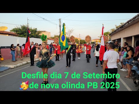 👉Desfile dia 7 de setembro  Em Nova Olinda Na Paraíba 2025👍👏🥳❤️🔔