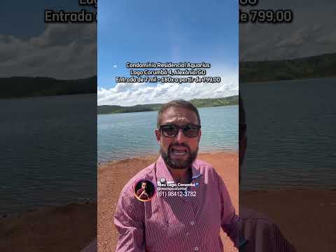 Acesso ao lago do Condomínio Aquarius no Lago Corumbá IV em Alexânia/GO