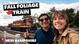 We rode FIRST CLASS on New England’s BEST fall train! 🍁 Conway Scenic Railroad Mountaineer Train
