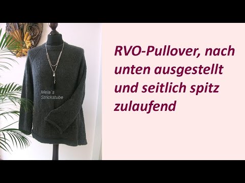 Ragmela 9 - RVO-Pullover, nach unten hin ausgestellt und seitlich spitz zulaufend