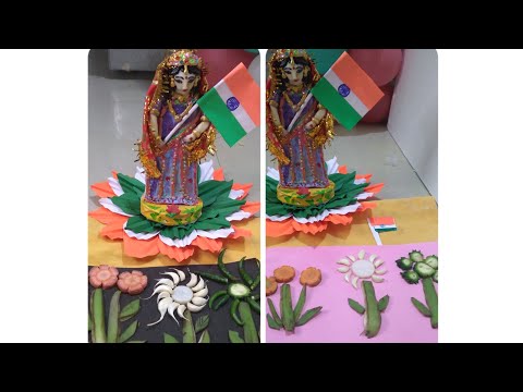 DIY#Republic day special#tri colour  vegetable flower