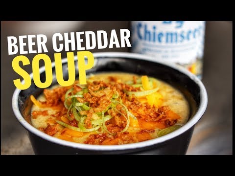 DUTCH OVEN BEER CHEDDAR SOUP - english BBQ-Video - 0815BBQ