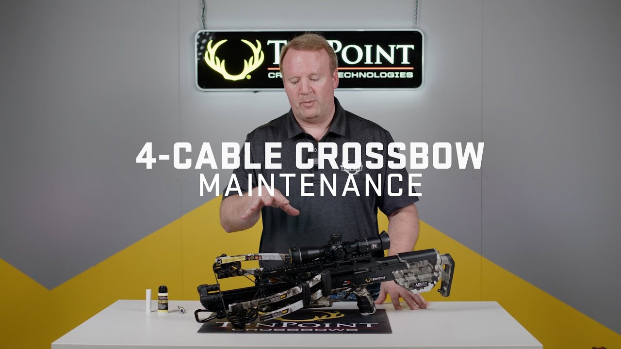 Maintenance Requirements for 4-Cable TenPoint and Wicked Ridge crossbows.