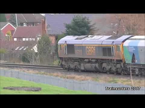 GBRf Class 66 No. 66713 on 6E09 Liverpool Biomass Terminal - Drax Aes @ Denton Jn on 07.12.17 - HD
