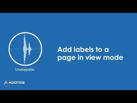 Adding Labels to a Confluence page   View Mode