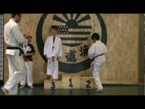 Tuvshintur Marin Karate Kids Medal ceremony 2 May 16th 2010