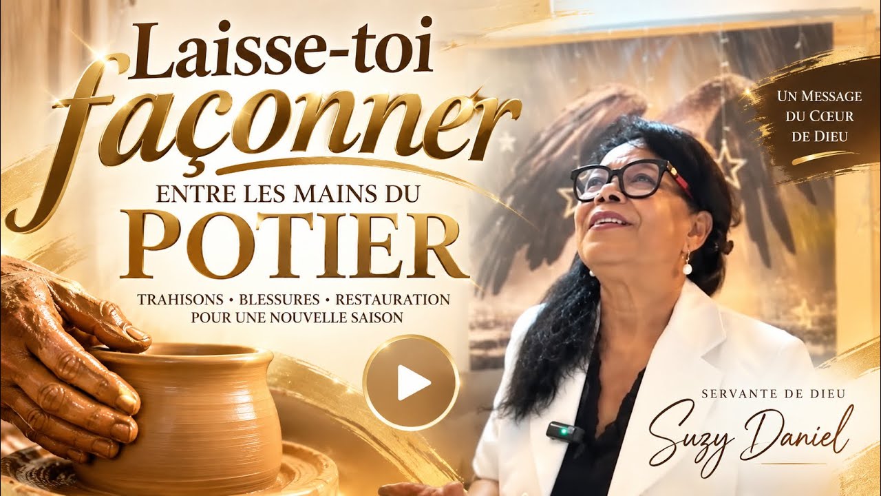 TU N’ES PAS BRISÉE DIEU TE FAÇONNE !              ENTRE LES MAINS DU POTIER | Apôtre SUZY DANIEL 