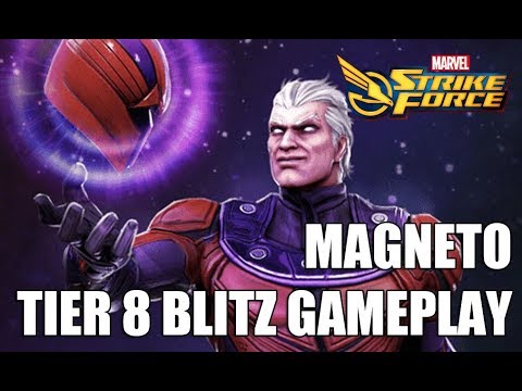 Magneto Tier 8 Blitz Gameplay (Community choice) - Marvel Strike Force