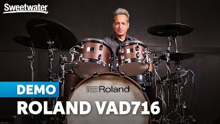 Video thumbnail for Roland VAD716 Electronic Drum Set Demo with Nick D'Virgilio (New 7 Series V-Drums) by Sweetwater Soundcheck