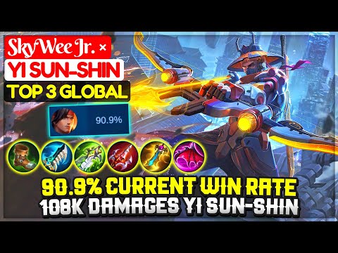 90.9% Current Win Rate, 108K Hero Damages YSS [ Top 3 Global Yi Sun Shin ] ♮ Aʀʀᴏᴡ - Mobile Legends