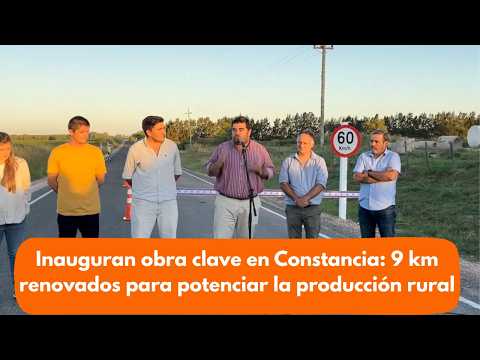 Inauguran obra clave en Constancia: 9 km renovados para potenciar la producción rural