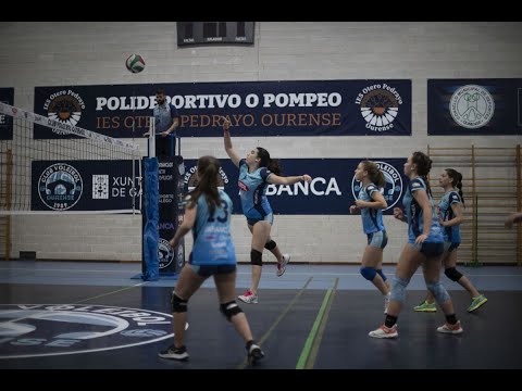 Fase final de liga Gallega para las categorías del Voleyourense