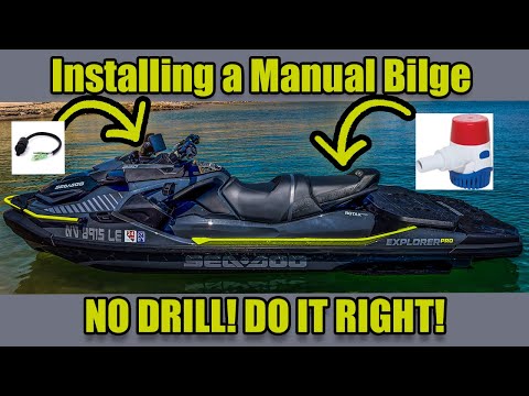 How To: Install a Manual Bilge in YOUR ST3 SEADOO NO DRILL!!
