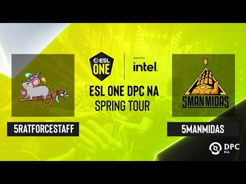 Dota2 - 5RATFORCESTAFF vs 5ManMidas - Game 2 - ESL One DPC NA Spring