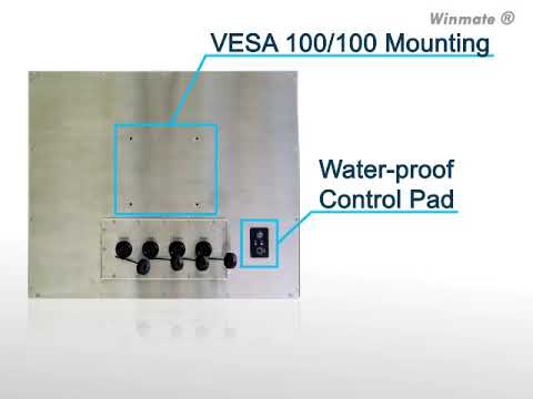 Winmate Water-Proof Panel PC for Car Wash Application Video