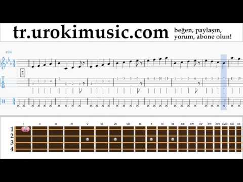 Ukulele dersleri Justin Bieber - Sorry Notalar Eğitim Bölüm#1 um-i723