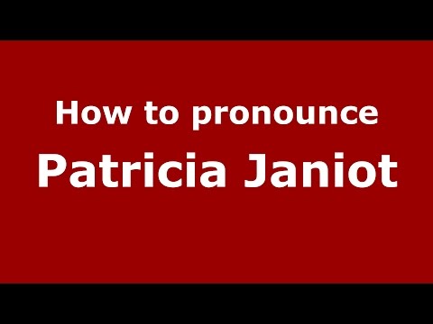 How to pronounce Patricia Janiot (Colombian Spanish/Colombia)  - PronounceNames.com